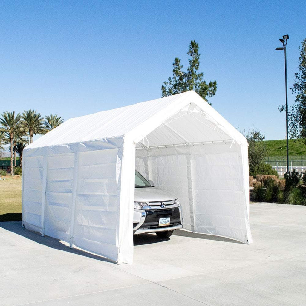 Canopy 11'X20' Portable Garage Fully Enclosed All Season Carport Canopy